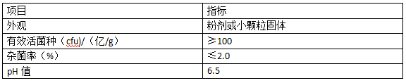 激活菌產(chǎn)品指標(biāo)